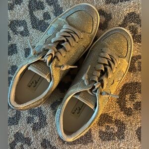 Vintage Havana Gold and Silver Glitter Sneakers